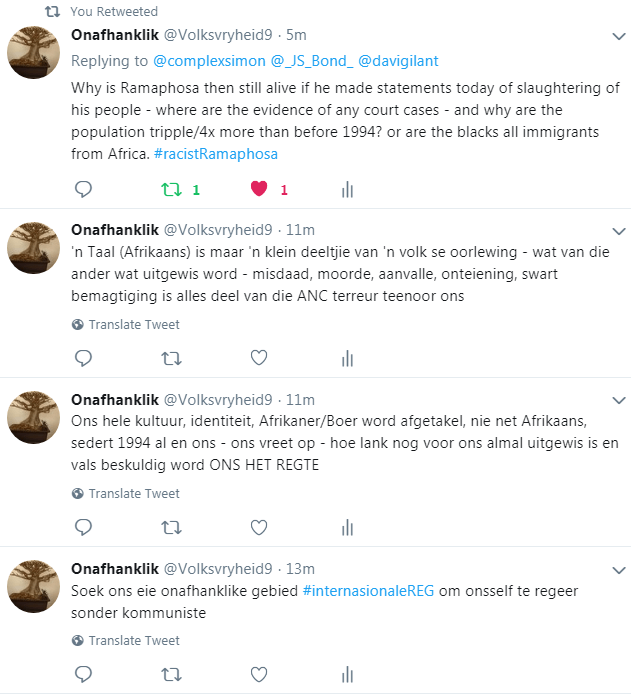 ramaphosa kommentaar oor apartheid en rassisme