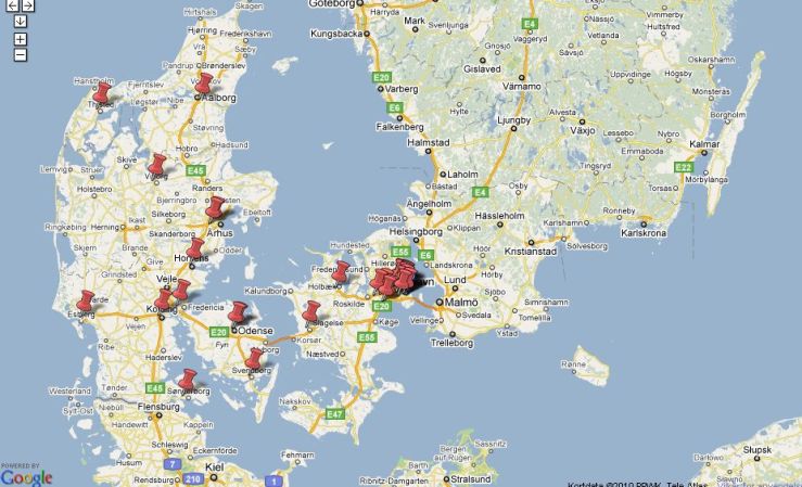 Image result for ghettos in denmark map