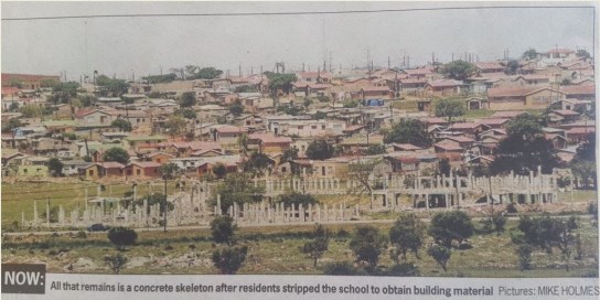 School carried away brick by brick in just two months